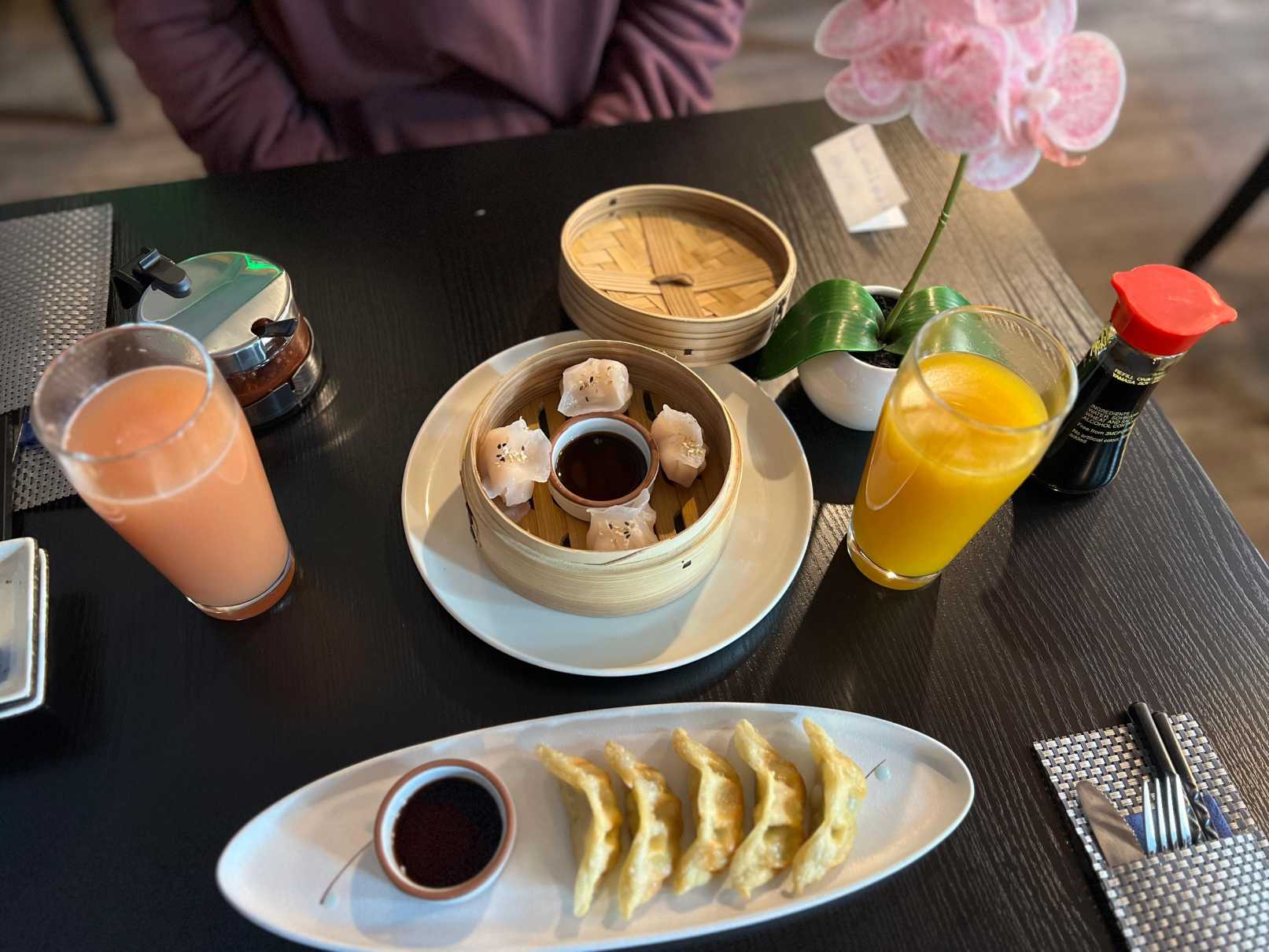 Dim Sum und Gyosa als Vorspeisen